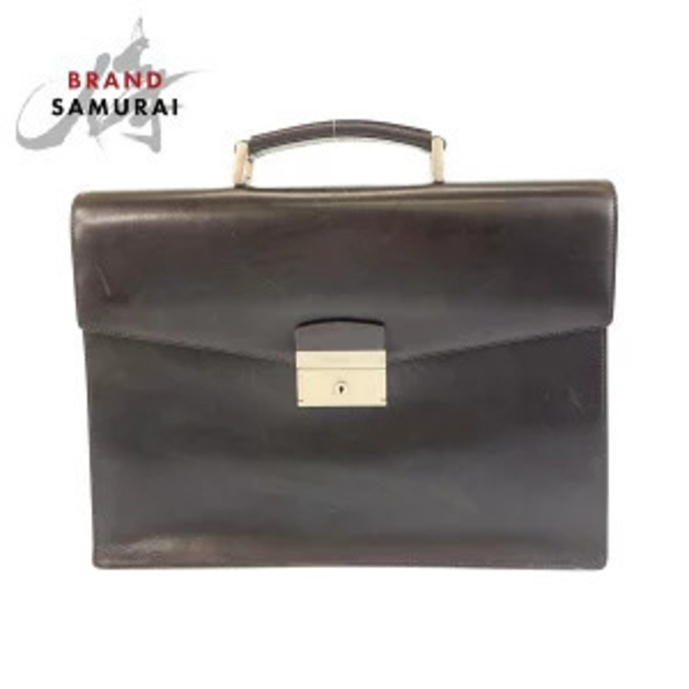 Prada brown leather business bag Briefcase